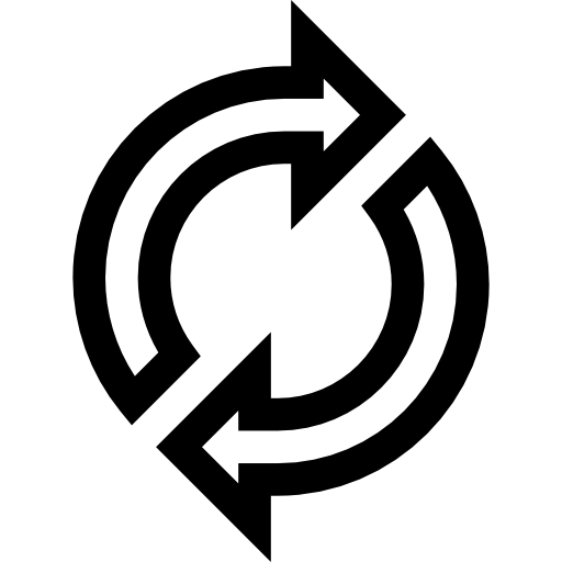 synchroniser Basic Straight Lineal Icône