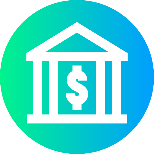 銀行 Super Basic Straight Circular icon
