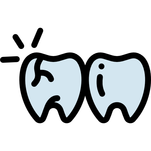 Caries Detailed Rounded Lineal color icon