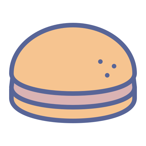 hamburger Amogh Design Soft Lineal Color icona