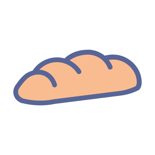 Bread Amogh Design Soft Lineal Color icon