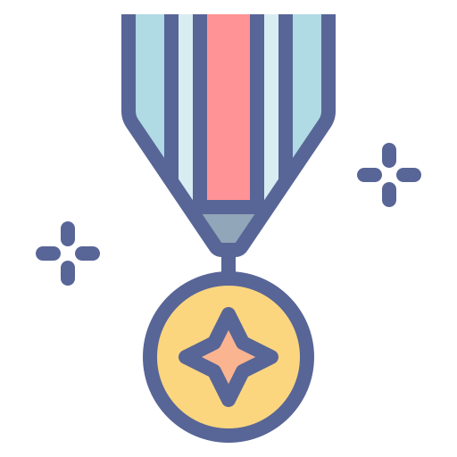 medal Amogh Design Soft Lineal Color ikona