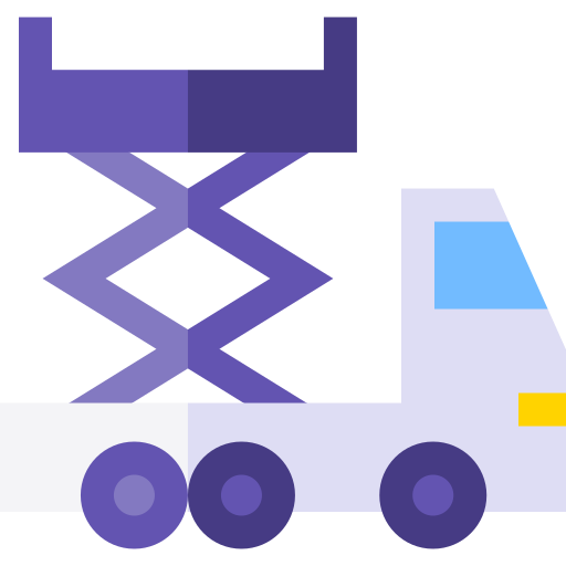 Scissor lift Basic Straight Flat icon