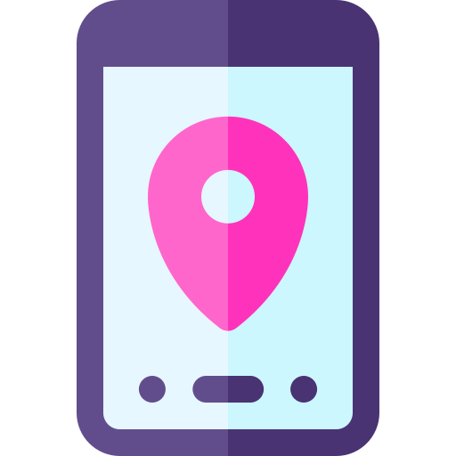 gps Basic Rounded Flat icon