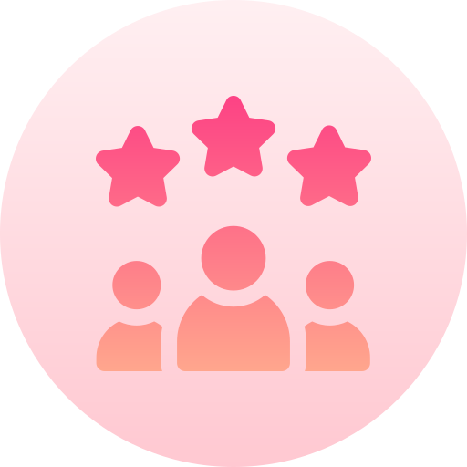 Best customer experience Basic Gradient Circular icon