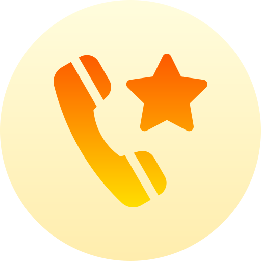 rozmowa telefoniczna Basic Gradient Circular ikona