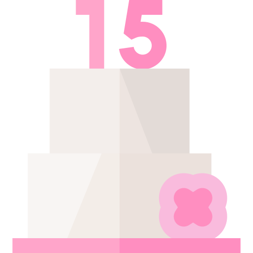 Birthday cake Basic Straight Flat icon