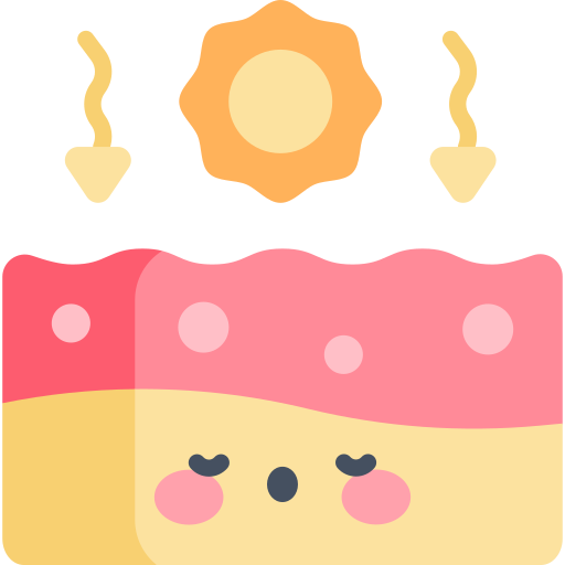 日焼け Kawaii Flat icon