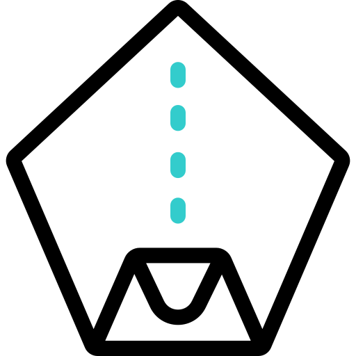 종이 접기 Basic Accent Outline icon