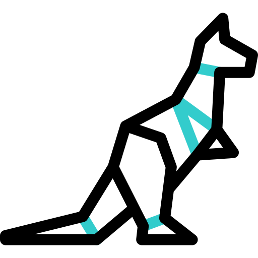 känguru Basic Accent Outline icon