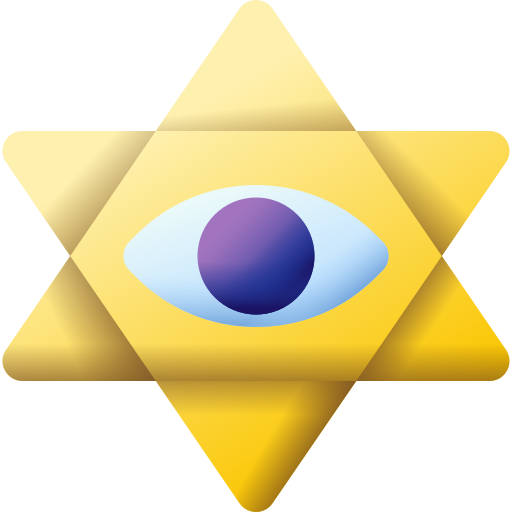 ダビデの星 3D Color icon