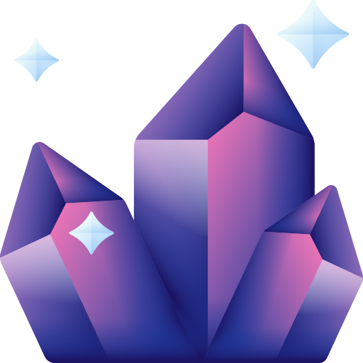 結晶 3D Color icon