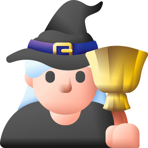 Witch 3D Color icon