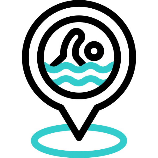 Swimming pool Basic Accent Outline icon