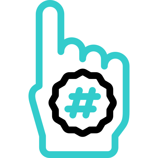 Foam hand Basic Accent Outline icon