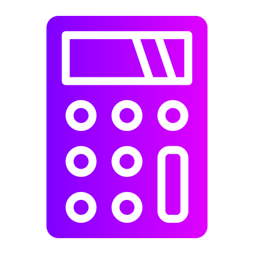 kalkulator Generic gradient fill ikona