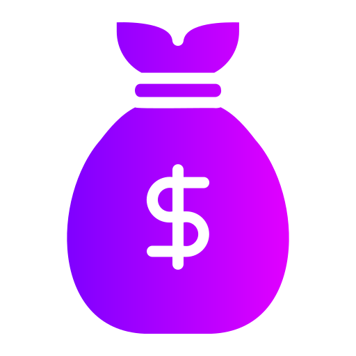 bolsa de dinero Generic gradient fill icono