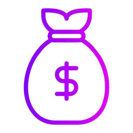 bolsa de dinero Generic gradient outline icono