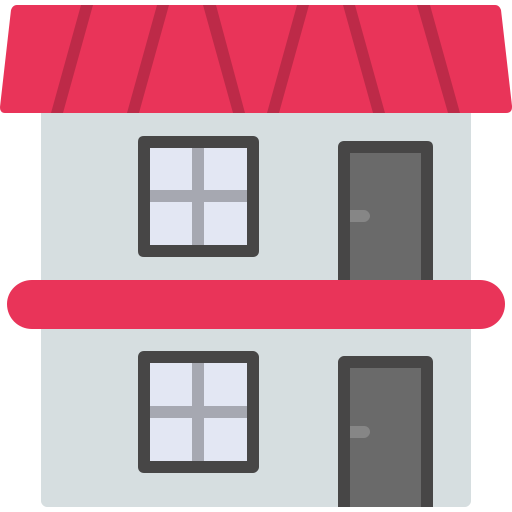 Two storey Generic color fill icon