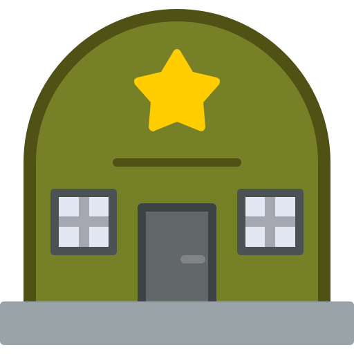 baza wojskowa Generic color fill ikona