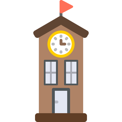 Clock tower Generic color fill icon