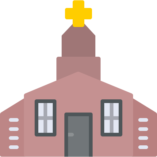kerk Generic color fill icoon