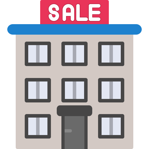 House for sale Generic color fill icon