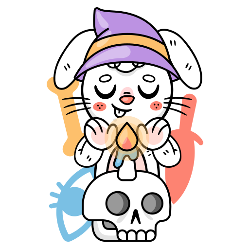 Witchcraft Ronnie the bunny Lineal Color icon