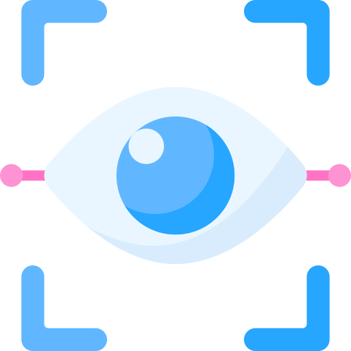 reconocimiento ocular Special Flat icono