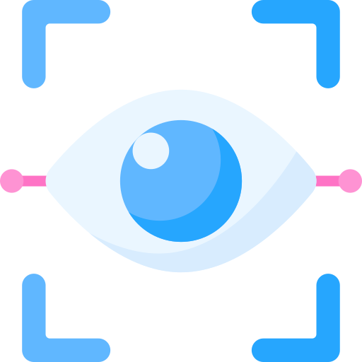 Eye recognition Special Flat icon