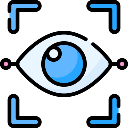 Eye recognition Special Lineal color icon