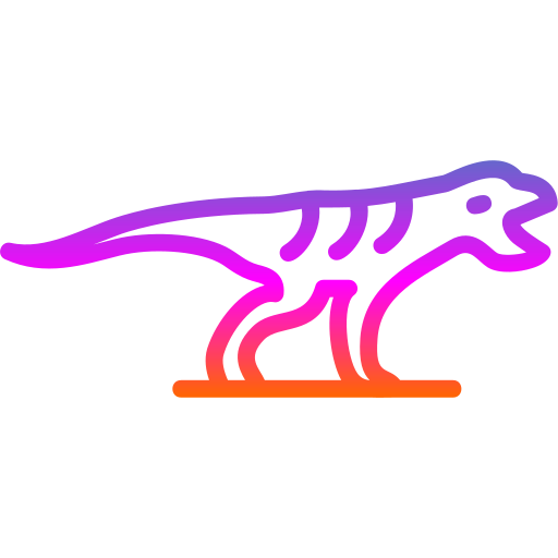 dinosauro Generic gradient outline icona