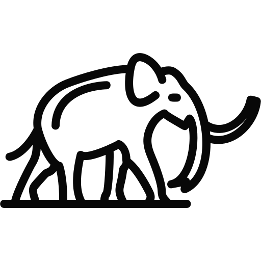 mammut Generic black outline icon