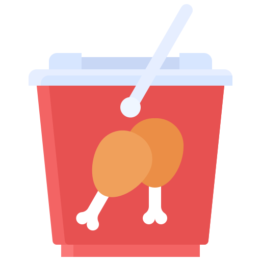 Chicken bucket Generic color fill icon