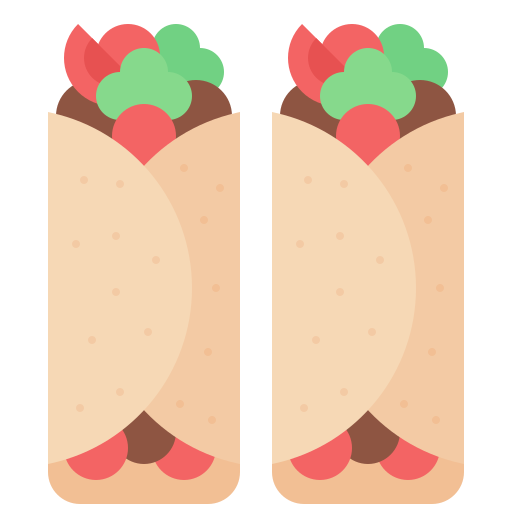 burrito Generic color fill icoon