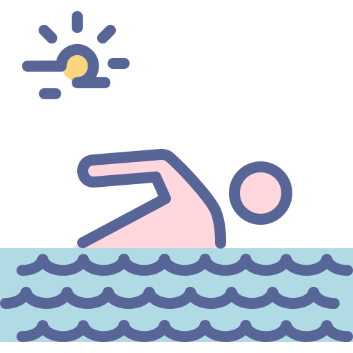 pływanie Amogh Design Soft Lineal Color ikona