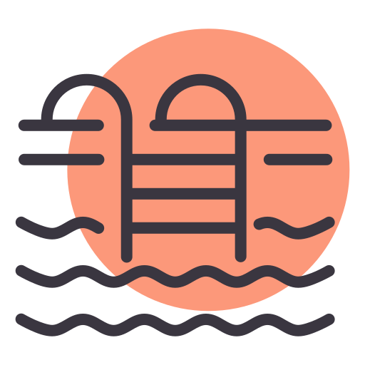 pływanie Amogh Design Lineal Background Color ikona