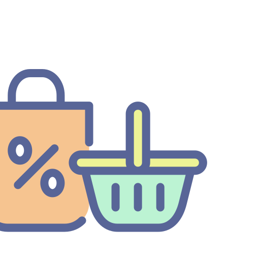 Shopping Amogh Design Soft Lineal Color icon