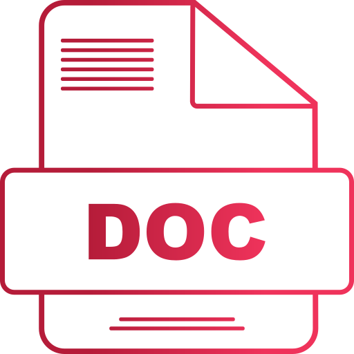 Doc file Generic gradient outline icon