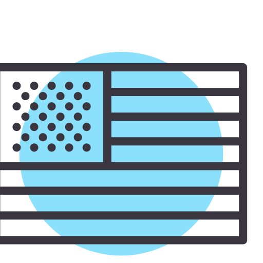 drapeau Amogh Design Lineal Background Color Icône