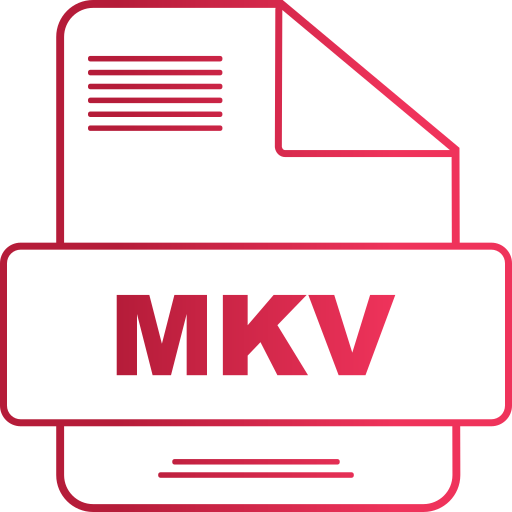 mkv Generic gradient outline Icône