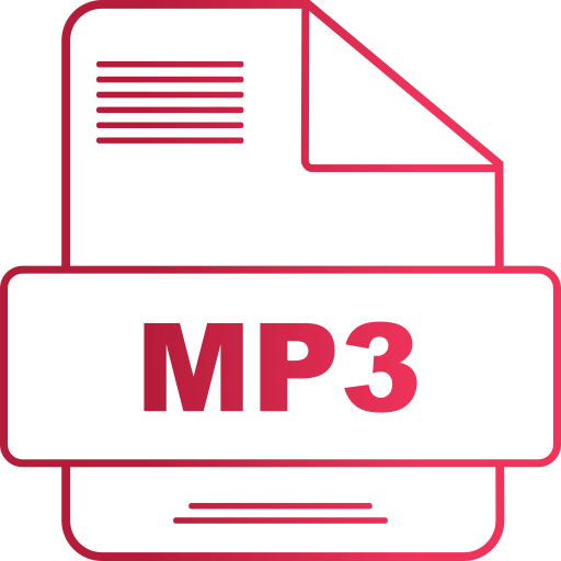 mp3 Generic gradient outline icon