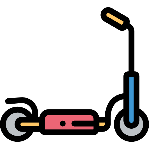 キックスクーター Detailed Rounded Lineal color icon