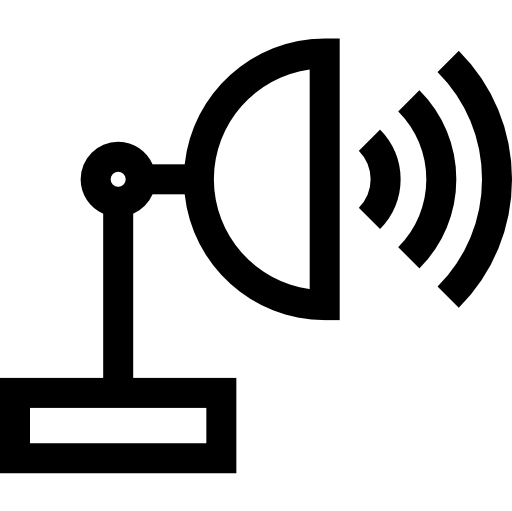 antena satelitarna Basic Straight Lineal ikona