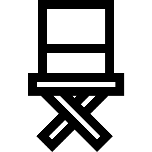 silla Basic Straight Lineal icono