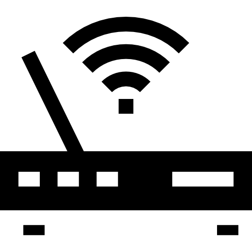 modem Basic Straight Filled Icône