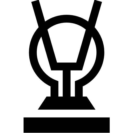 antenna Basic Straight Filled icona