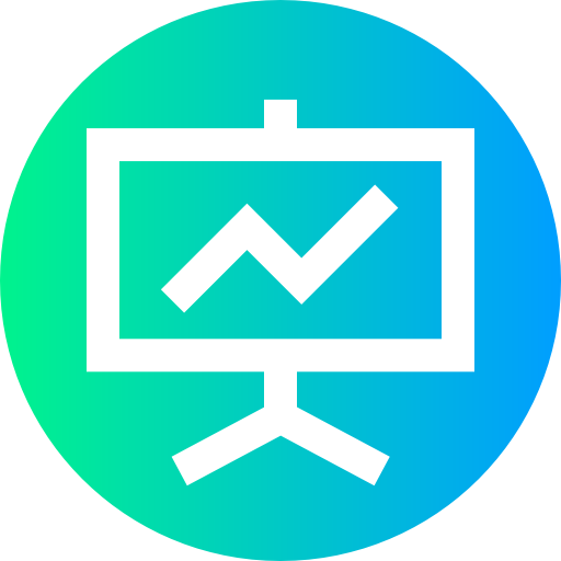 Presentation Super Basic Straight Circular icon