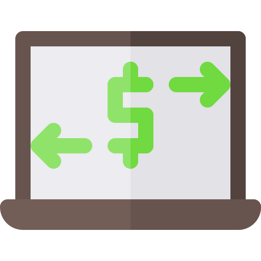 transfer pieniędzy Basic Rounded Flat ikona