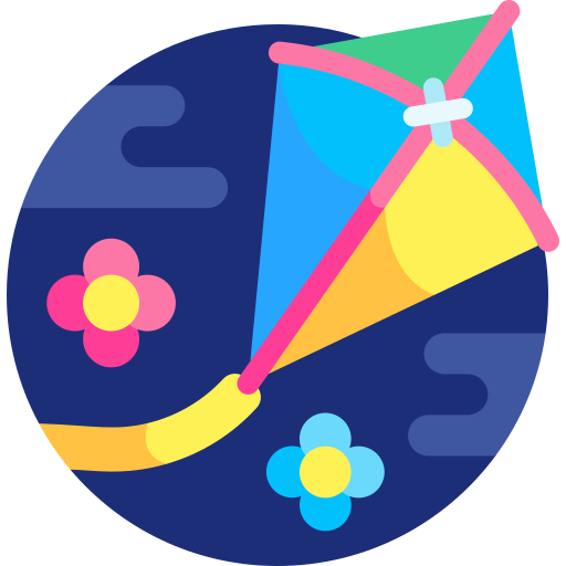 Kite Detailed Flat Circular Flat icon